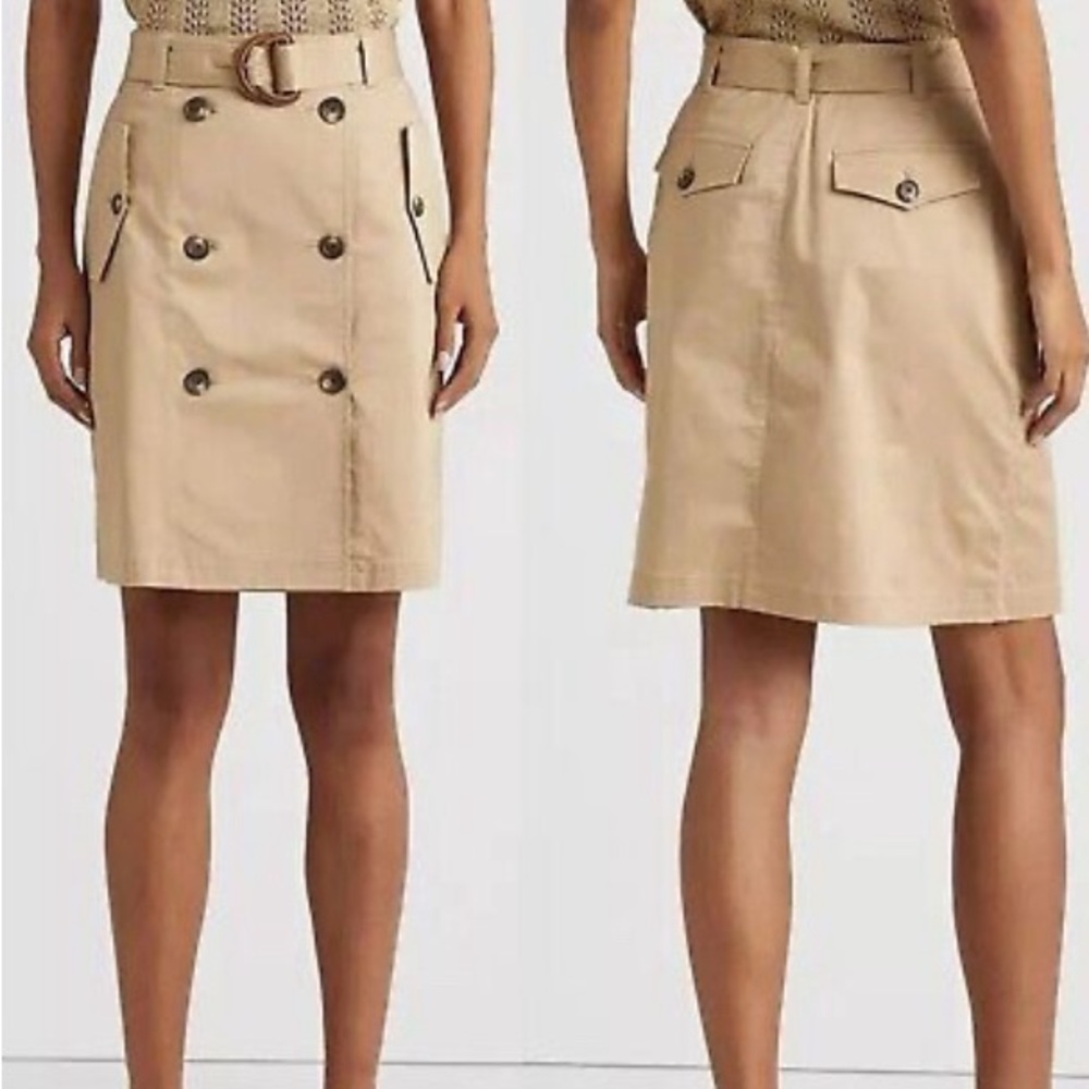 Ralph Lauren trench khaki skirt